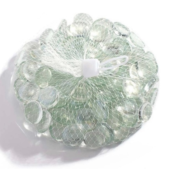 NWT 100ct Clear Glass Vase Filler Marbles - Picture 1 of 16